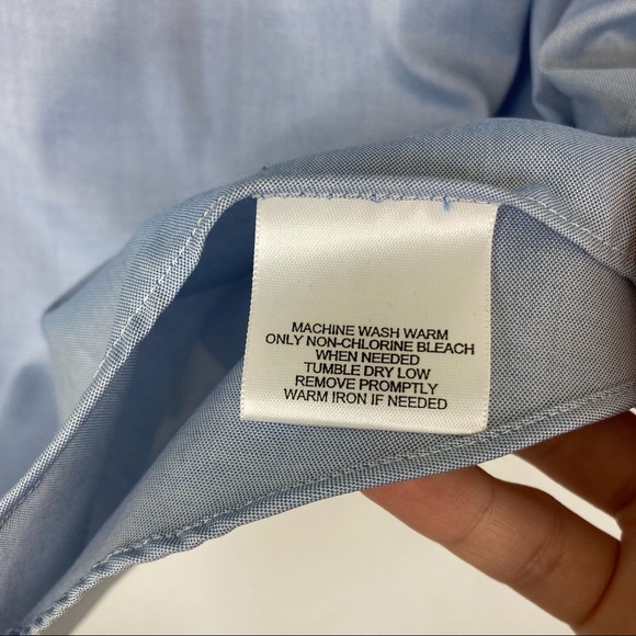 3/$30 George | Men's Blue Button Down Dress Shirt - Picture 5 of 6